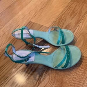 Jeffrey Campbell Studded summer suede kitten heels